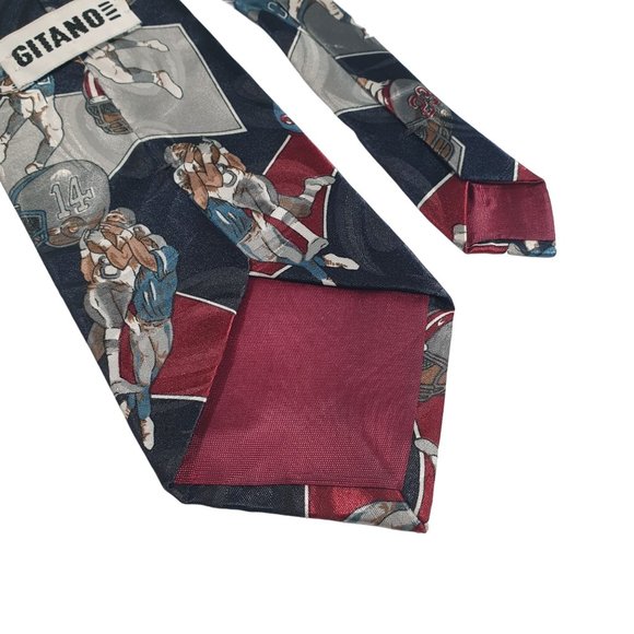 Gitano Mens Necktie Sports Football Team Designer Accessory Work Casual Dad Gift - Picture 5 of 5